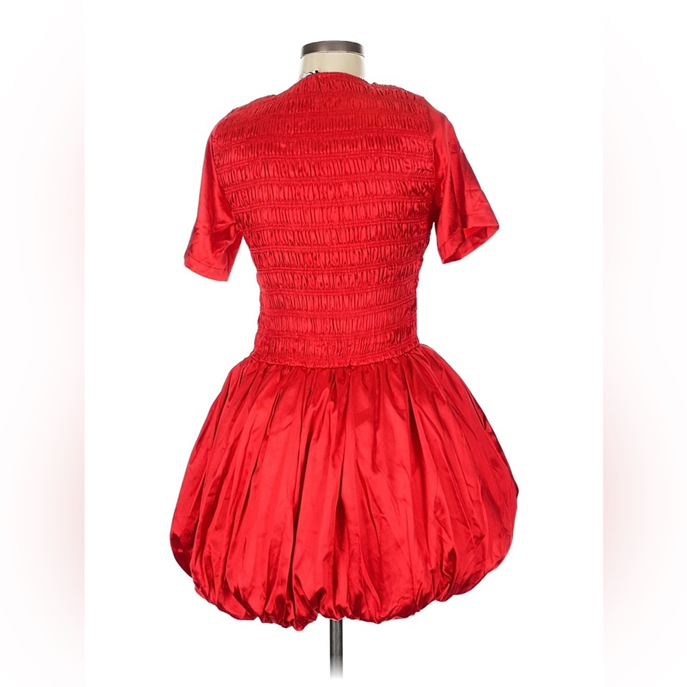 AMYLYNN Eleanor Satin Dress In Red - Picture 10 of 11